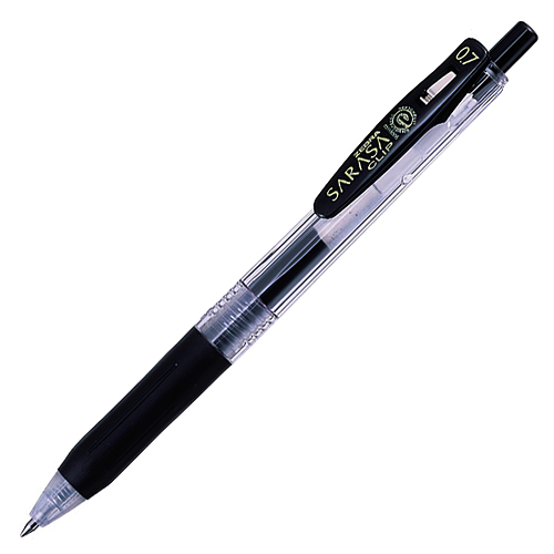 ゼブラ ジェルボールペン サラサクリップ 0.7mm 黒 JJB15-BK: 事務用品