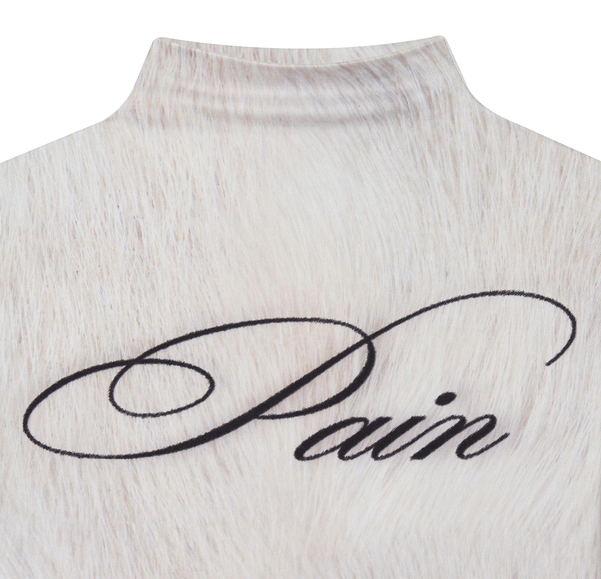 Pain mock neck top (Ivory) | bonnae