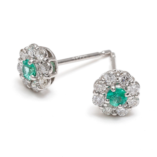 エメラルドピアス - ゆきざきのブランドジュエリー