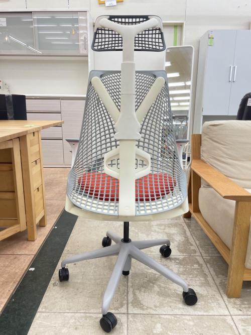 Herman Miller (ハーマンミラー) セイルチェア ホワイト×オレンジ