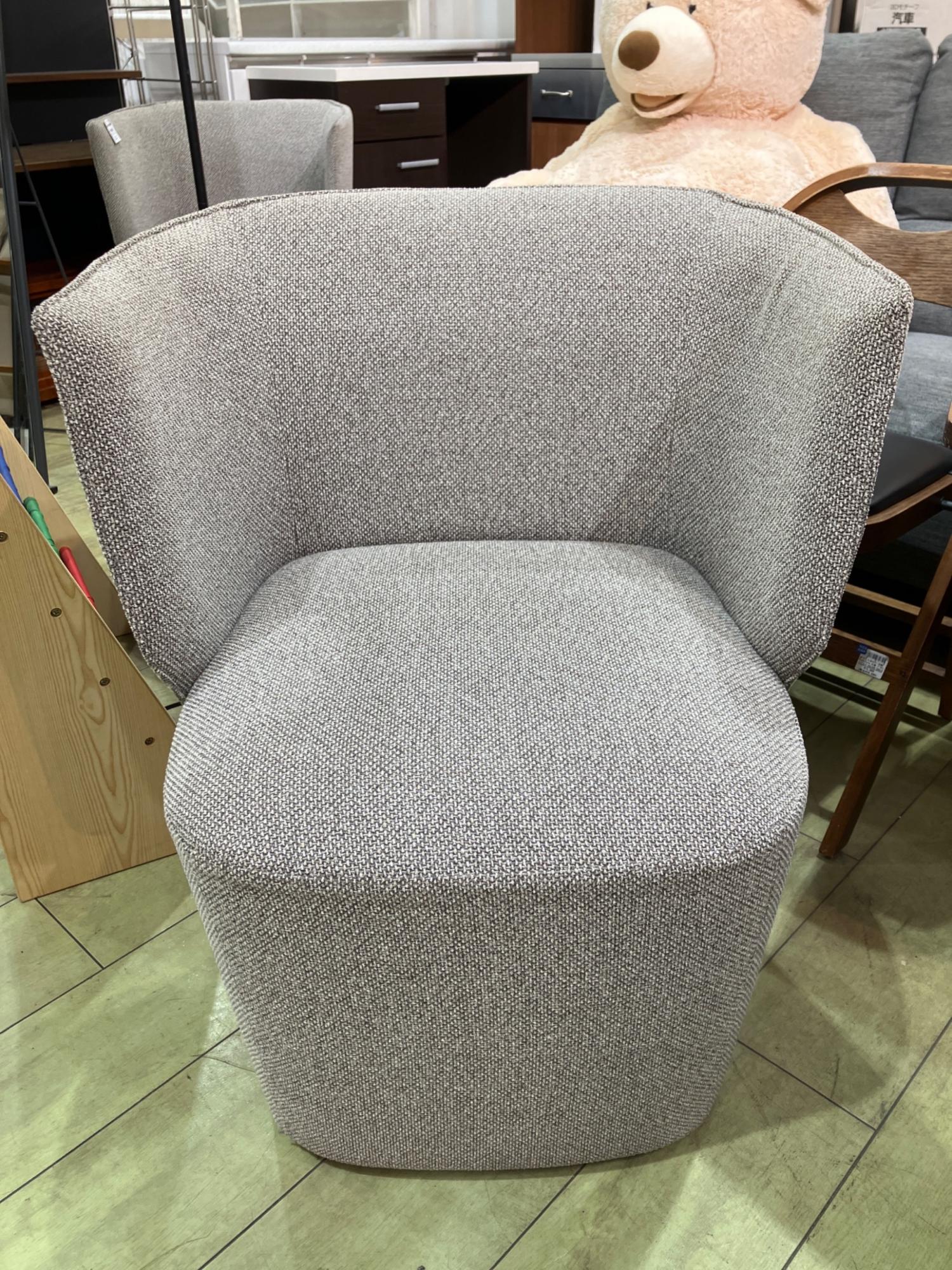 arflex (アルフレックス) 回転ラウンジチェア グレー 1人掛け