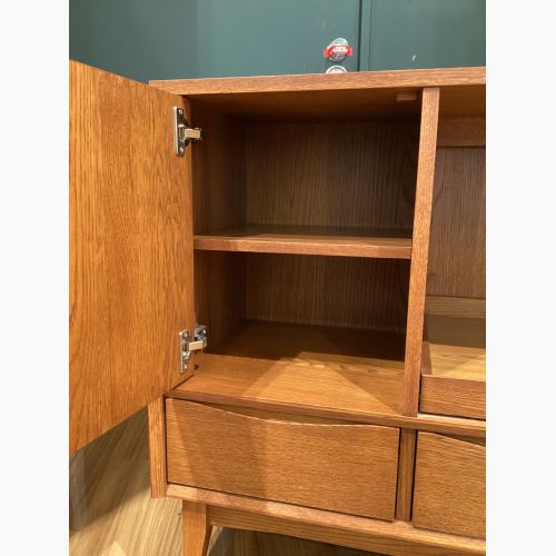 UNICO (ウニコ) レンジ台 ブラウン 1枚扉 引き出しSIGNE｜トレファクONLINE