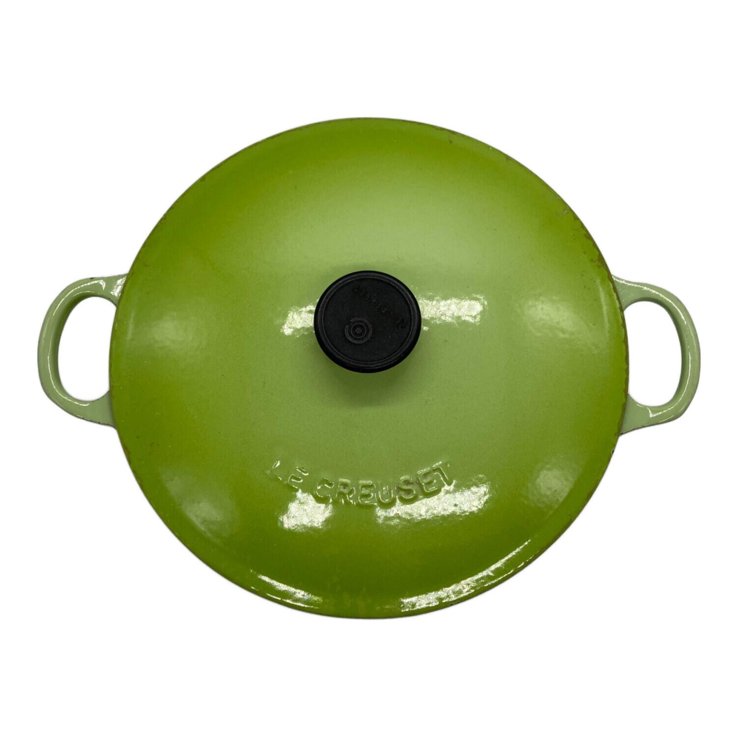 LE CREUSET (ルクルーゼ) 鍋 SIZE 22cm ライトグリーン マルミット22