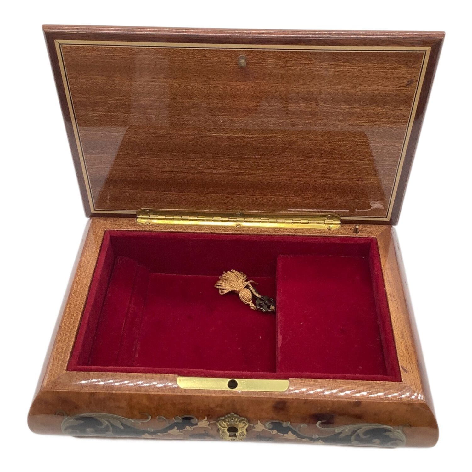 romance (ロマンス) オルゴール付ジュエリーボックス 鍵付き