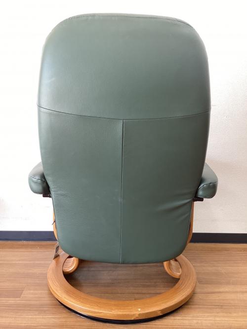Ekornes (エコーネス) リクライニングチェアー オットマン付 グリーン
