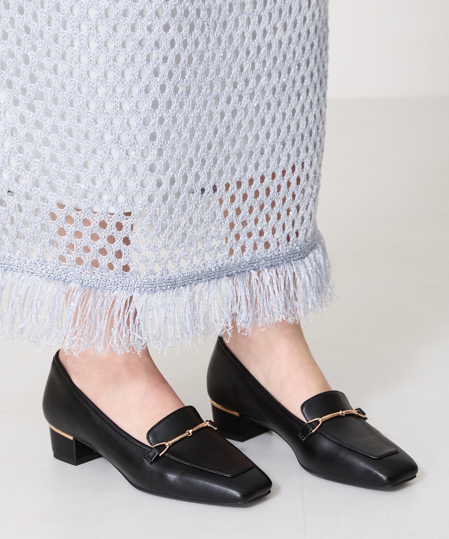 メタリックラインビットヒールローファー/52101 – ORIENTALTRAFFIC