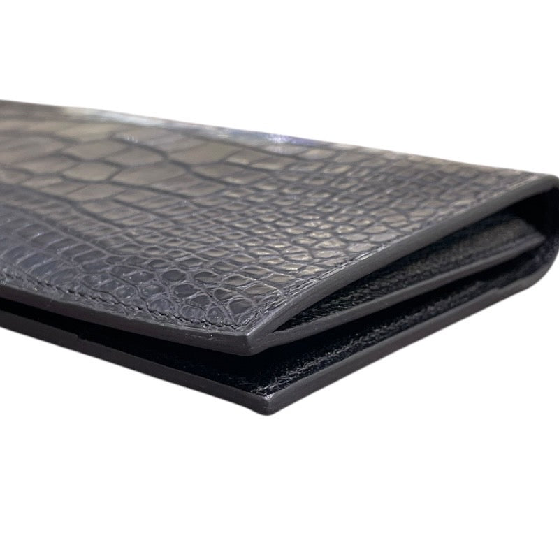 エルメス HERMES MC2・フレミング U刻印 ブラック アリゲーターマット