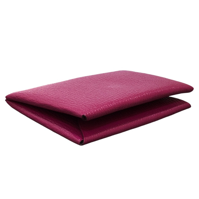 エルメス HERMES カルヴィ C刻 ローズパープル シェーブル レディース