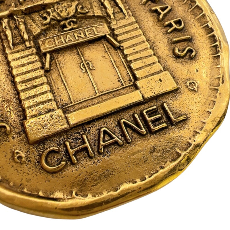 シャネル CHANEL カンボン ブローチ ゴールド メタル アクセサリー