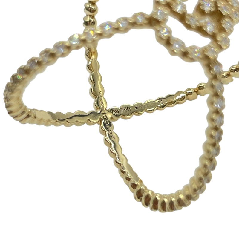 グッチ GUCCI GGランニングダイヤリング イエローゴールド Au750