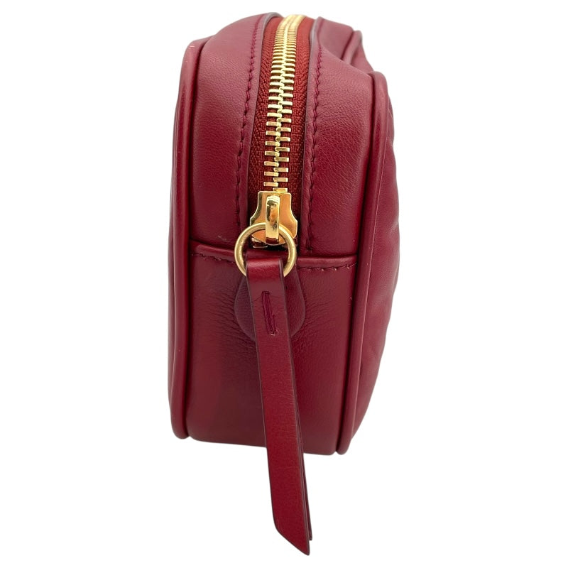 メゾン マルジェラ Maison Margiela ウエストポーチ レッド レザー