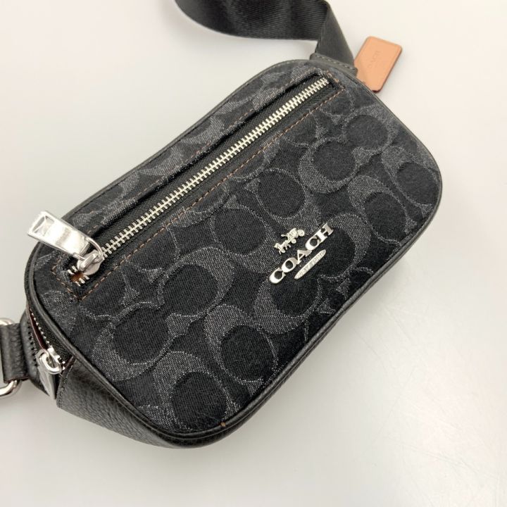 COACH コーチ シグネチャー デニム ミニ ベルト バッグ ボディバッグ