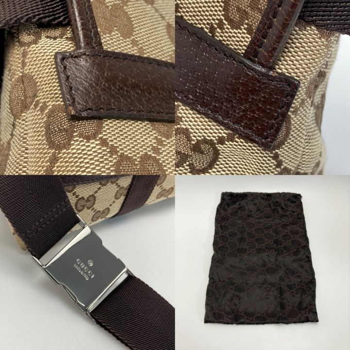 GUCCI グッチ GGキャンバス ボディバッグ 131236 キャンバス×レザー