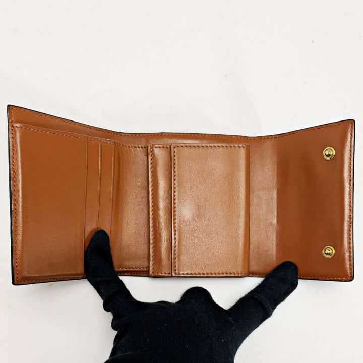 CELINE セリーヌ トリオンフ ブラウン 3つ折り財布 レディース