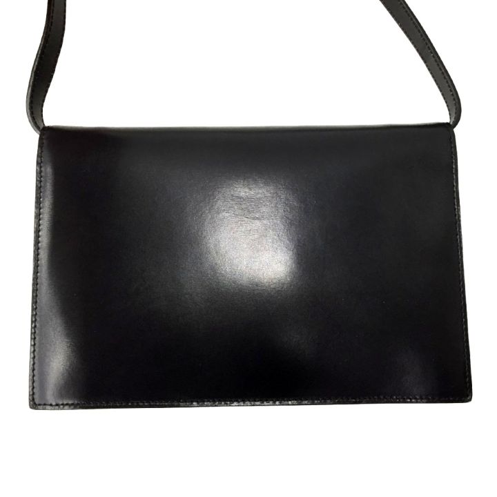 CELINE セリーヌ サークルロゴ レザーショルダーバッグ オールド