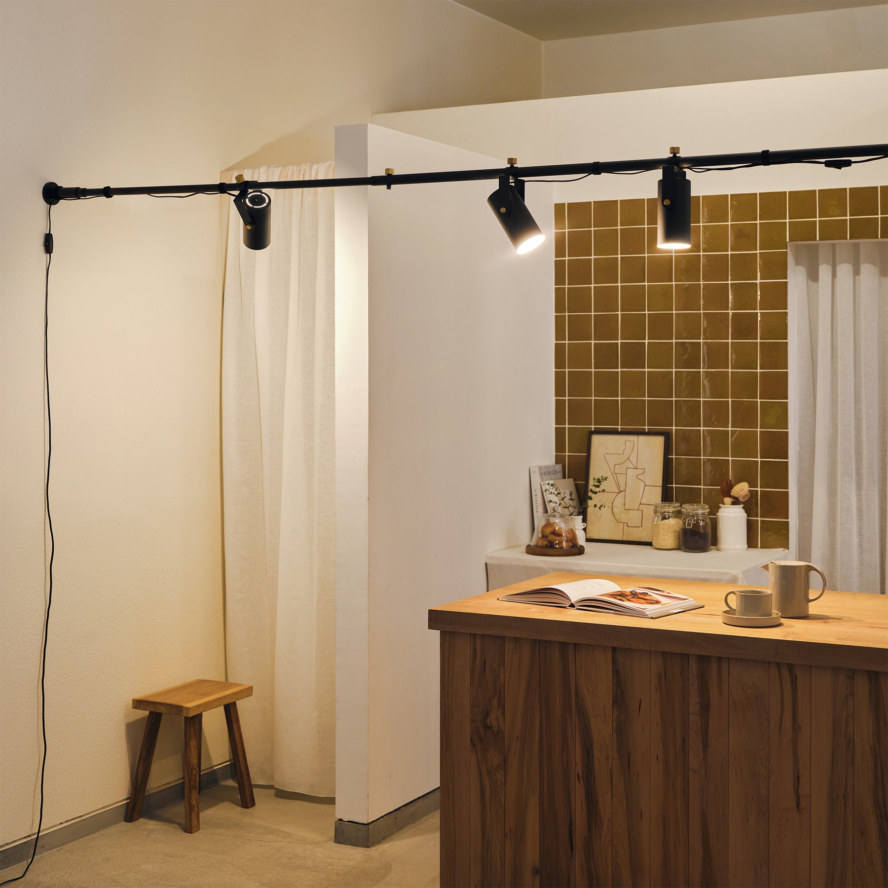 Spot Duct Light Set / スポットダクトライト仕様セット Black 横取付