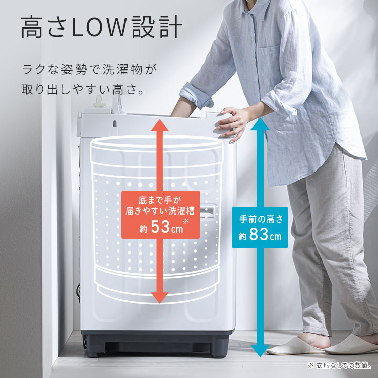 洗濯機 縦型 全自動洗濯機 7kg 7キロ スリム コンパクト 一人暮らし 二
