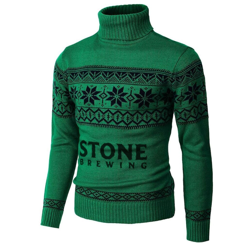 Custom Printed Turtleneck Christmas Sweater-ASJD092 in Bulk | Full