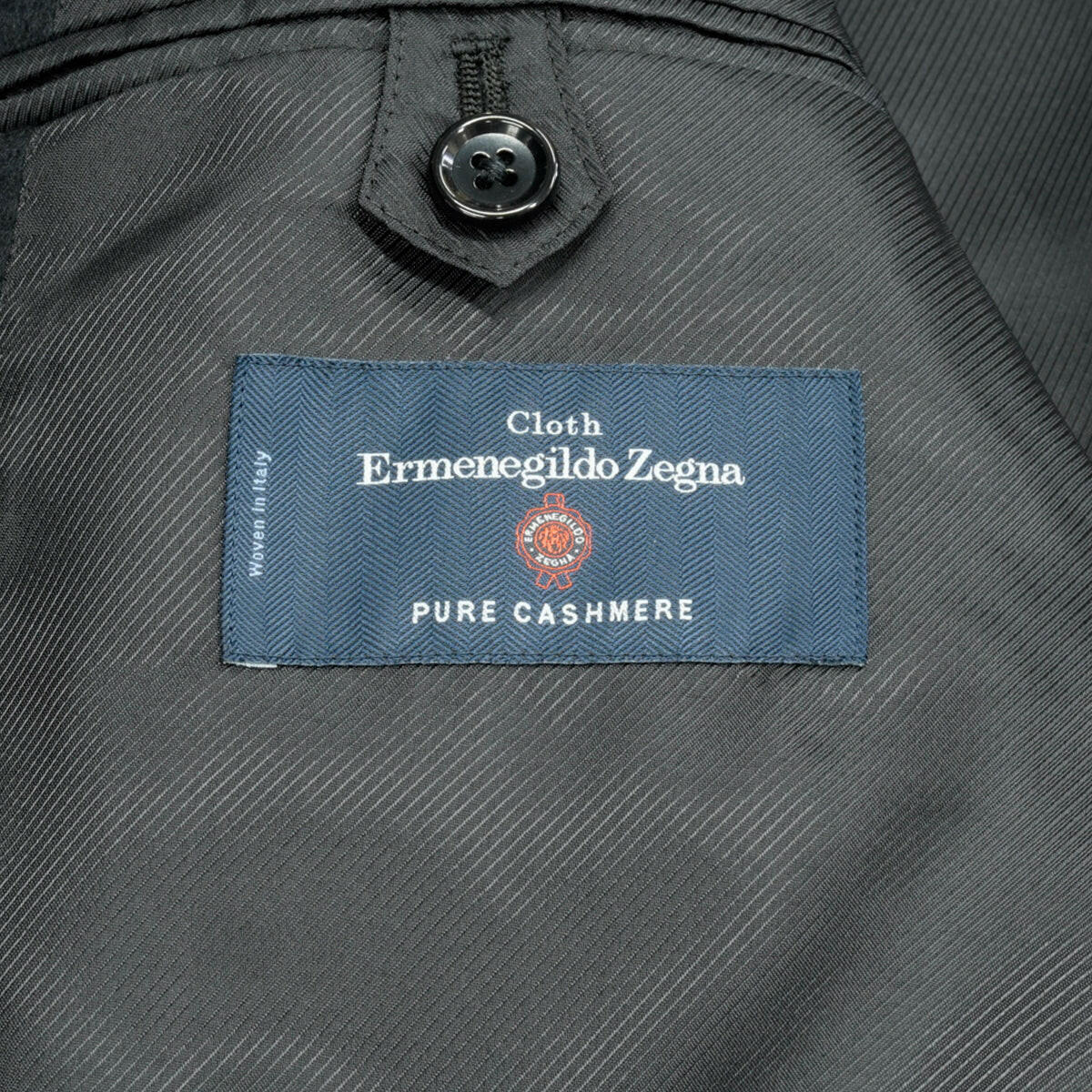 Ermenegildo Zegna カシミヤ チェスター フィールド コート ネイビー W