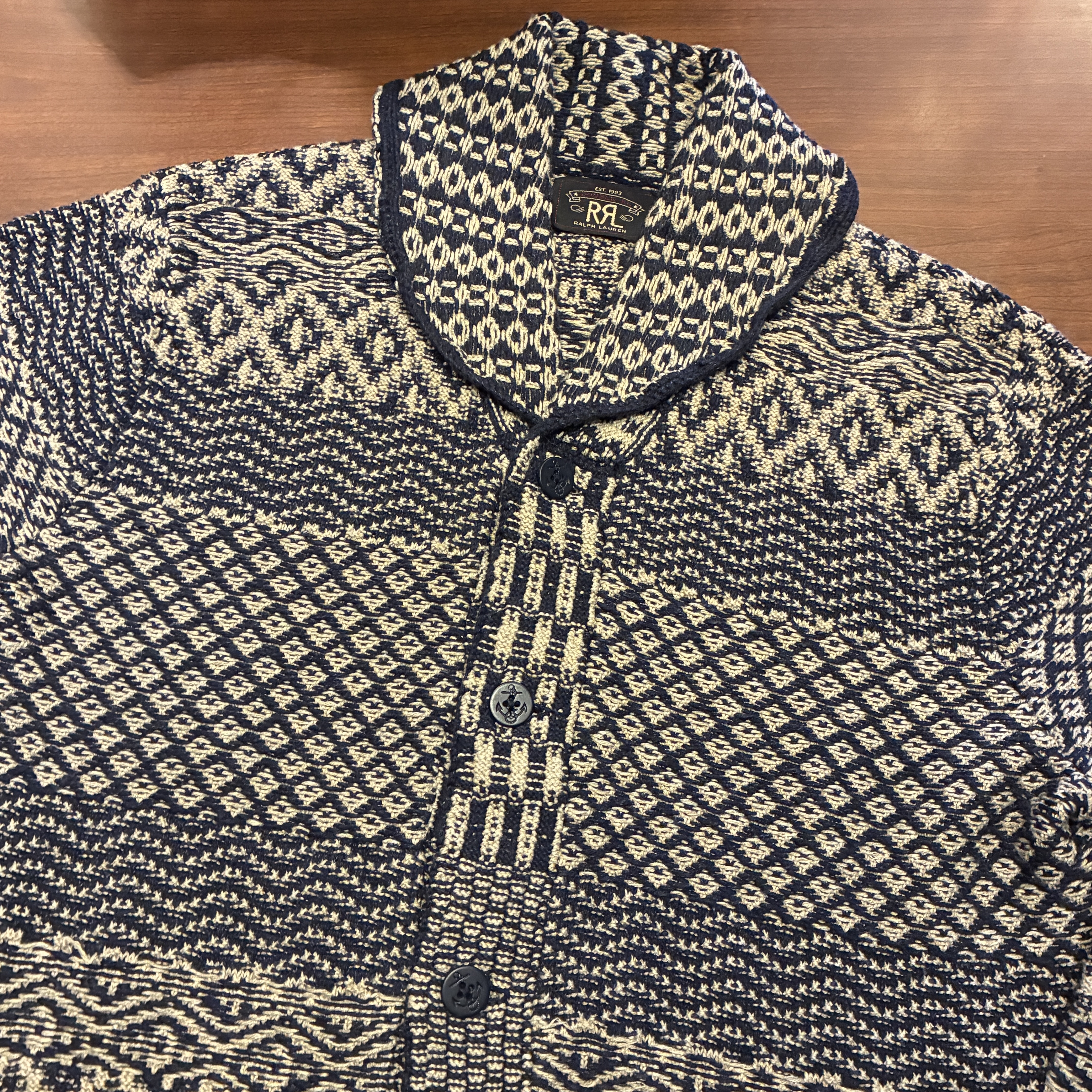 RRL COTTON BLEND JACQUARD SHAWL CARDIGAN｜SAFARI サファリ｜高円寺