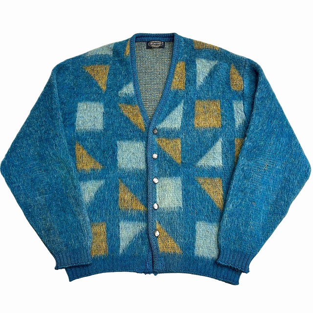 PURITAN MOHAIR CARDIGAN 60S 「ブルー系グッドカラー、サイズM