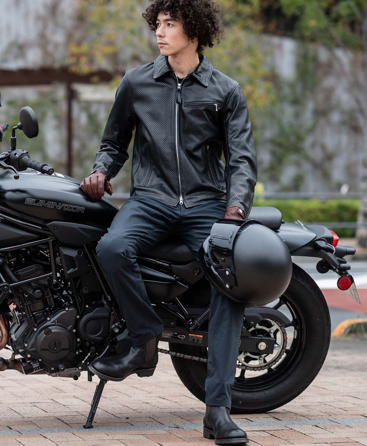Leather jacket, leather jacket, punching leather jacket | Kadoya
