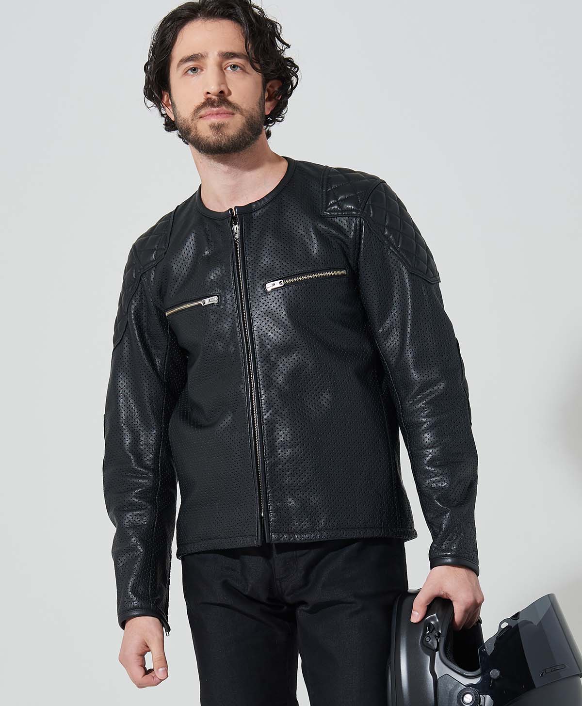 革ジャン パンチング レザージャケット｜カドヤ公式オンラインショップ