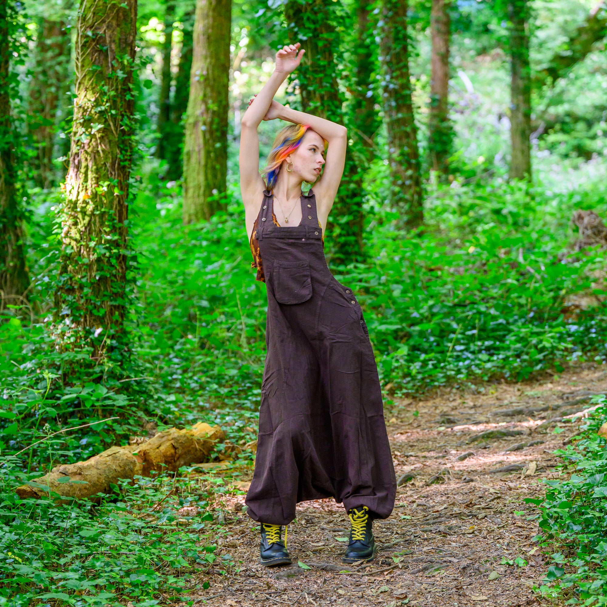 Harem Jumpsuit | Baggy Alibaba Style Drop Crotch Overalls– Ekeko