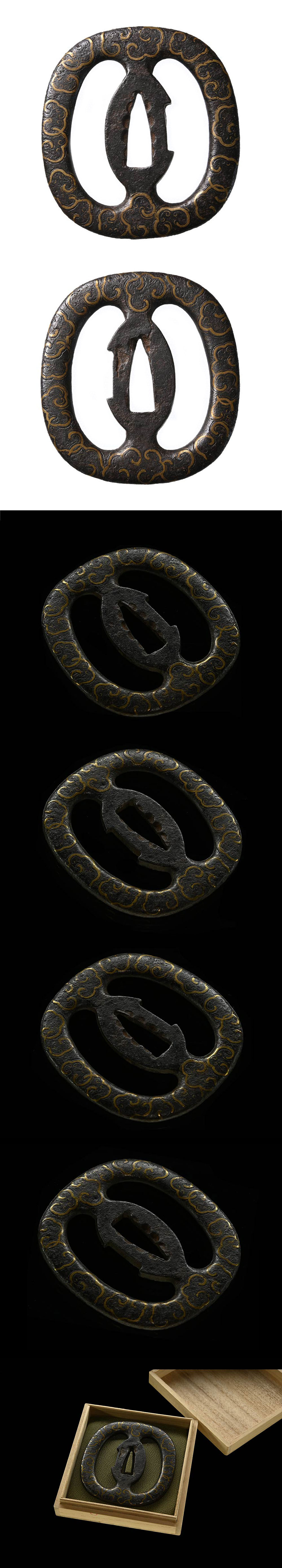 平安城 海鼠透鍔/鐔 ｜日本刀販売は永楽堂