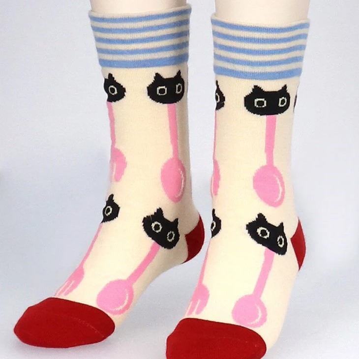 ワコール wacoal マタノアツコ くつ下 靴下 ソックス CAT ネコ ねこ 猫