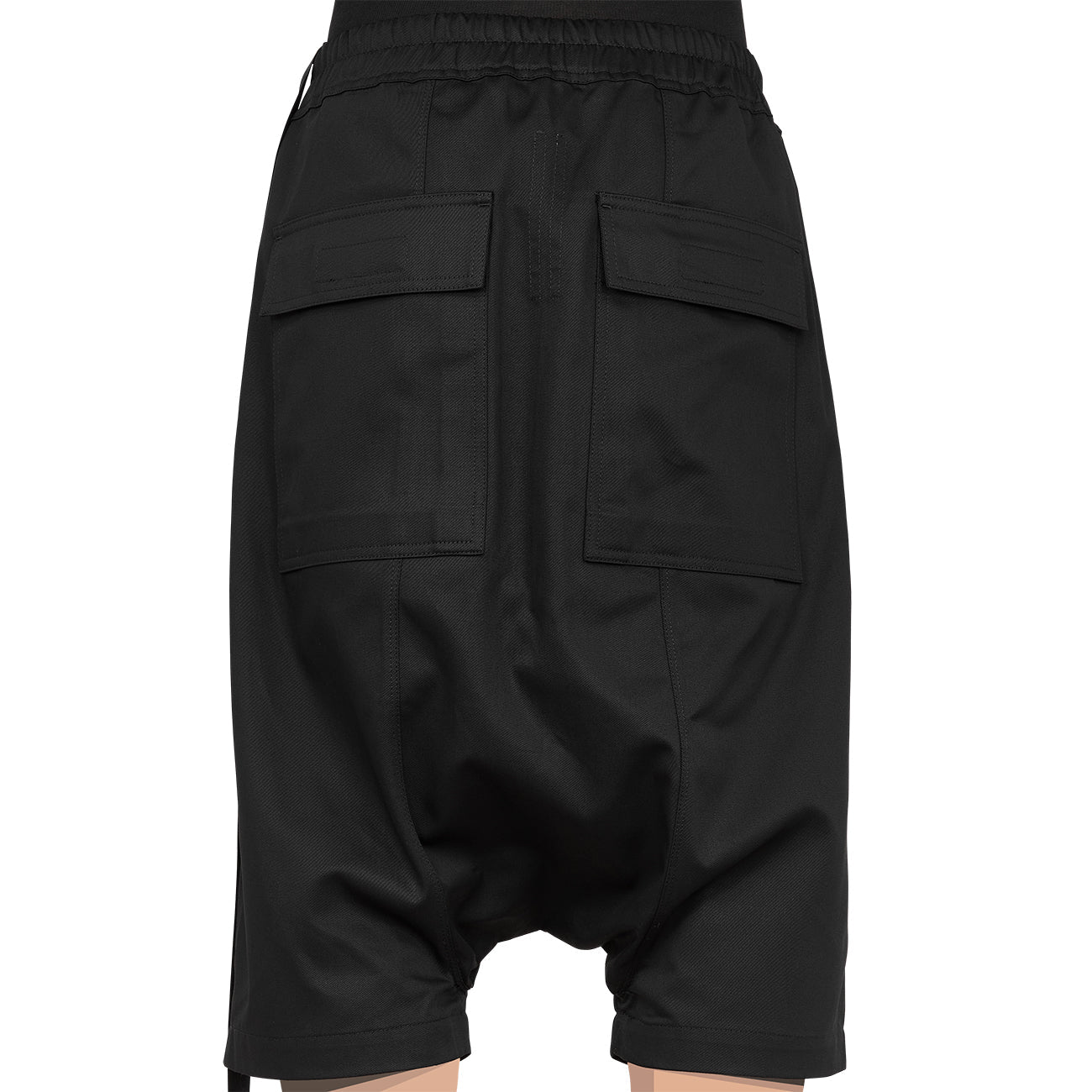 DRAWSTRINGS PODS SHORTS BLACK - RICK OWENS DRKSHDW(リック