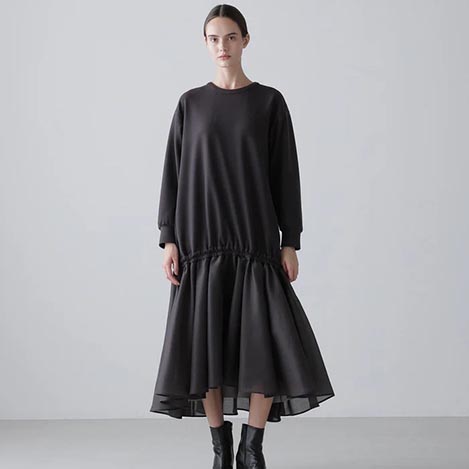 ADORE(アドーア)｜3Dレーススカート/ブラック の通販｜ELLESHOP