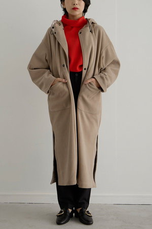 lelill(レリル)｜COZYフリース COAT/グレージュ の通販｜ELLESHOP