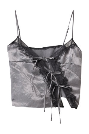 MAISON SPECIAL(メゾンスペシャル)｜Lace Docking Satin Camisole