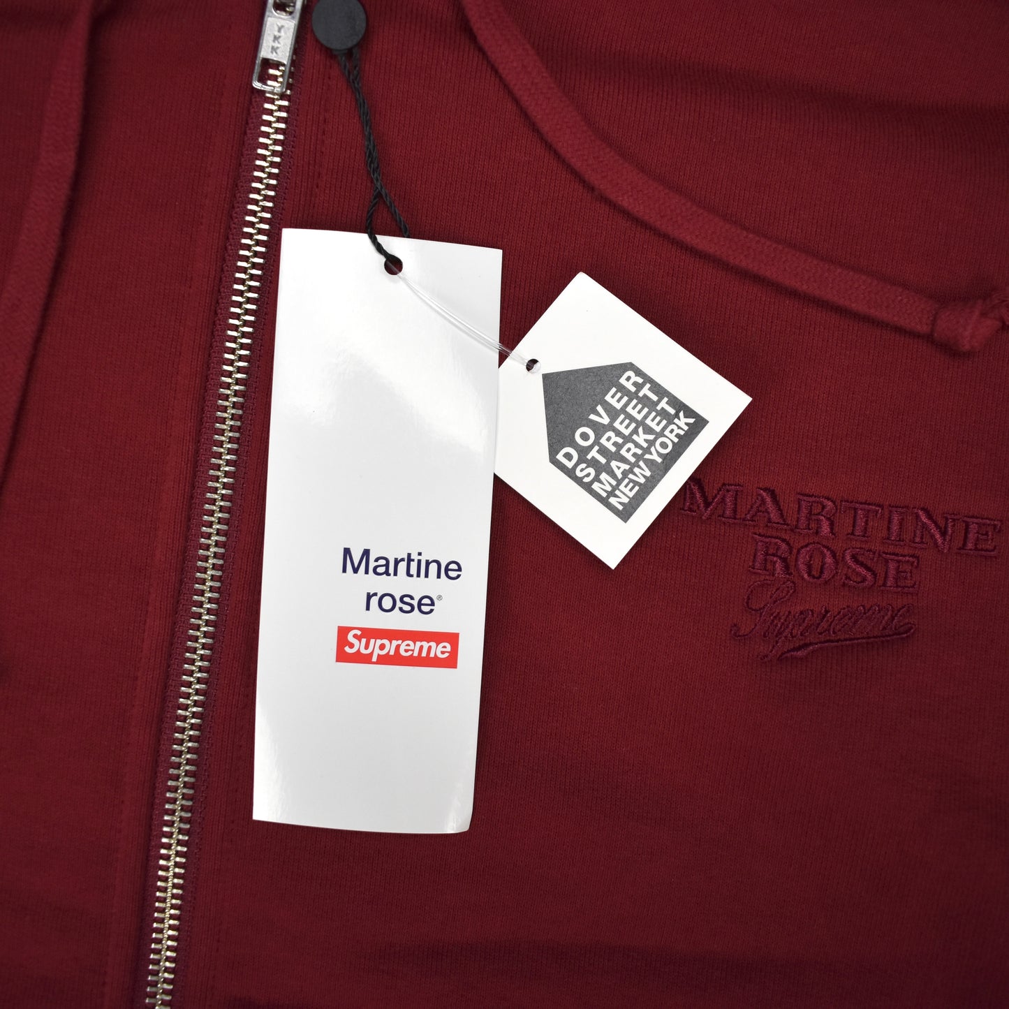 Supreme x Martine Rose - Pub Towel Zip Up Hoodie (Cardinal Red
