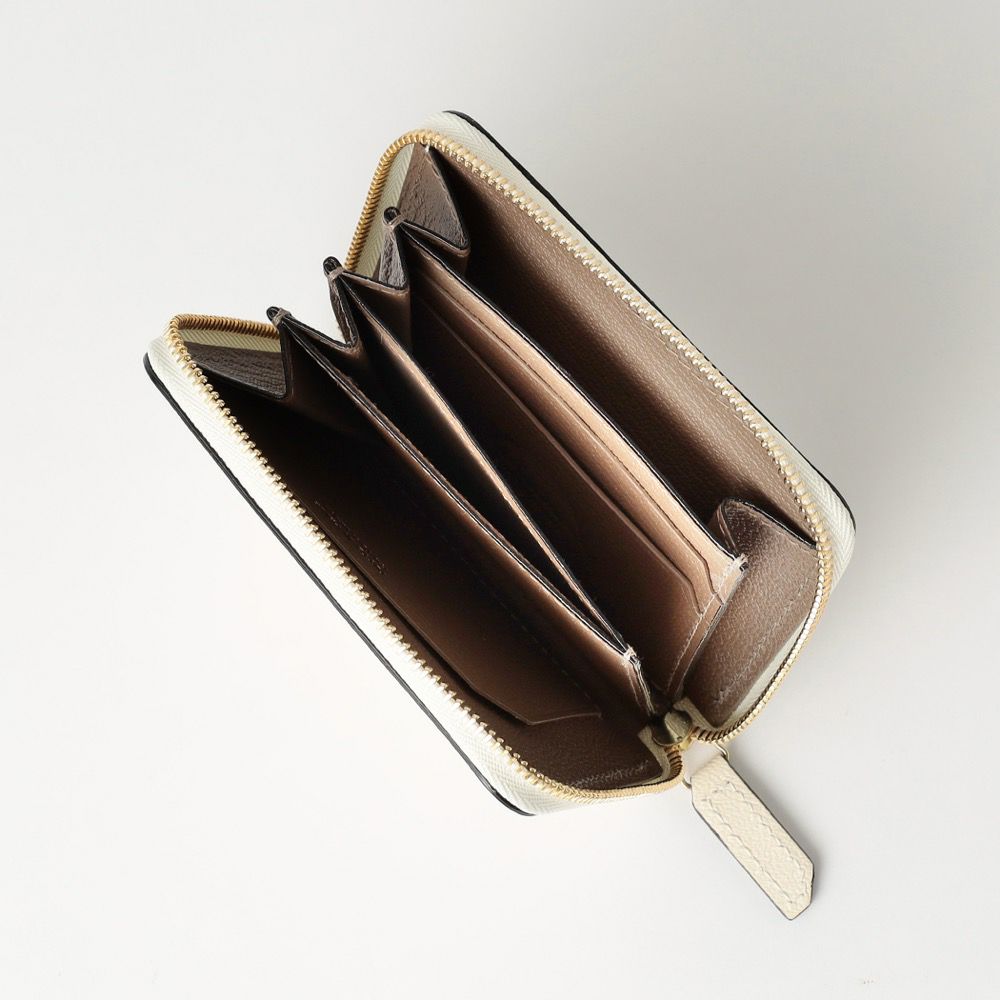 ラウンドジップミニウォレット WHITE*GRAY | ラルコバレーノ公式通販