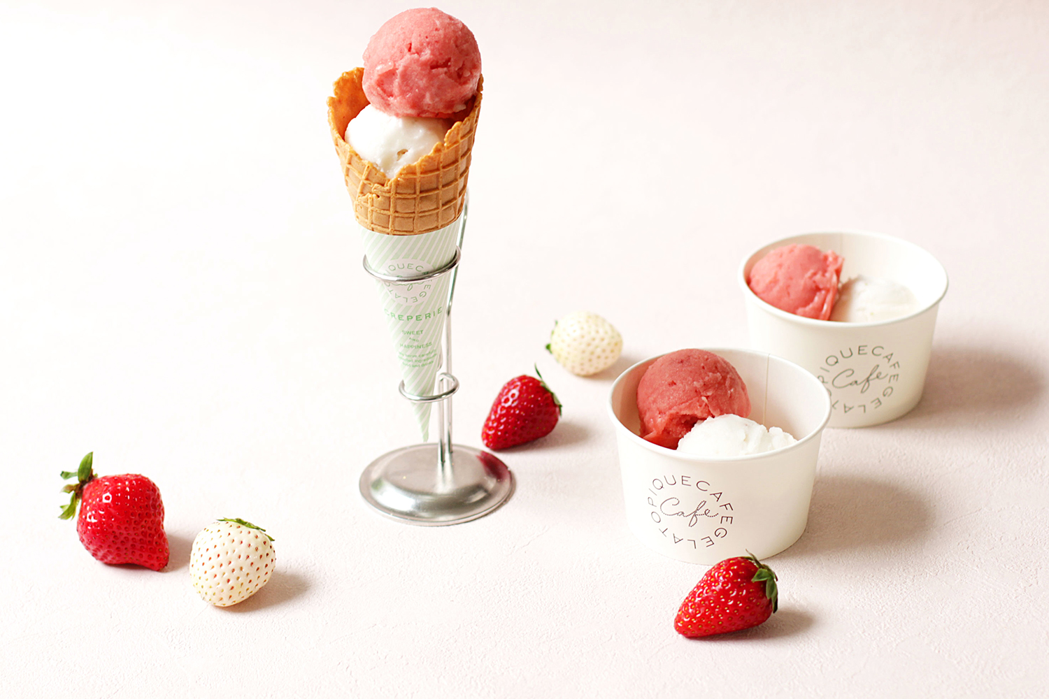 gelato pique cafe(ジェラート ピケ カフェ) 旬のいちごを使用した