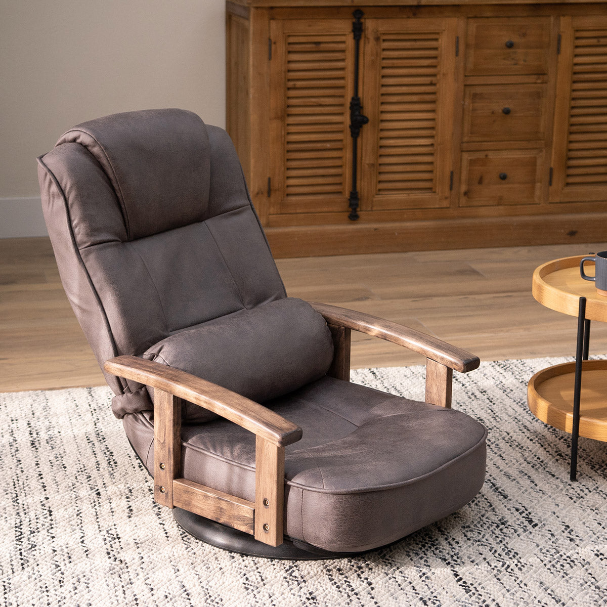 回転座椅子 リクライニングチェア ポケットコイル 座椅子 ソファ 1人用