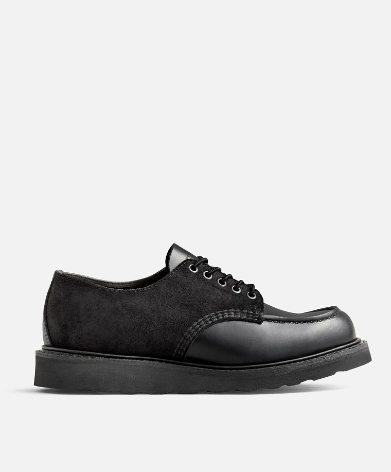 Men's Shop Moc Oxford in Black Multi Leather | Red Wing Heritage 3110