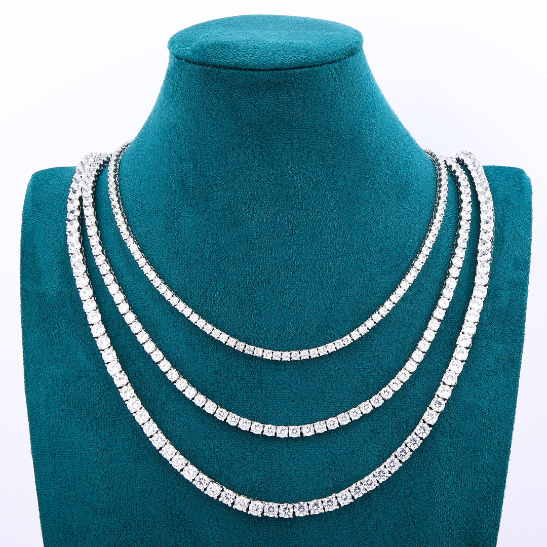 Tennis Chain - 4mm (White Gold) – EMPIRE HOLLYWOOD