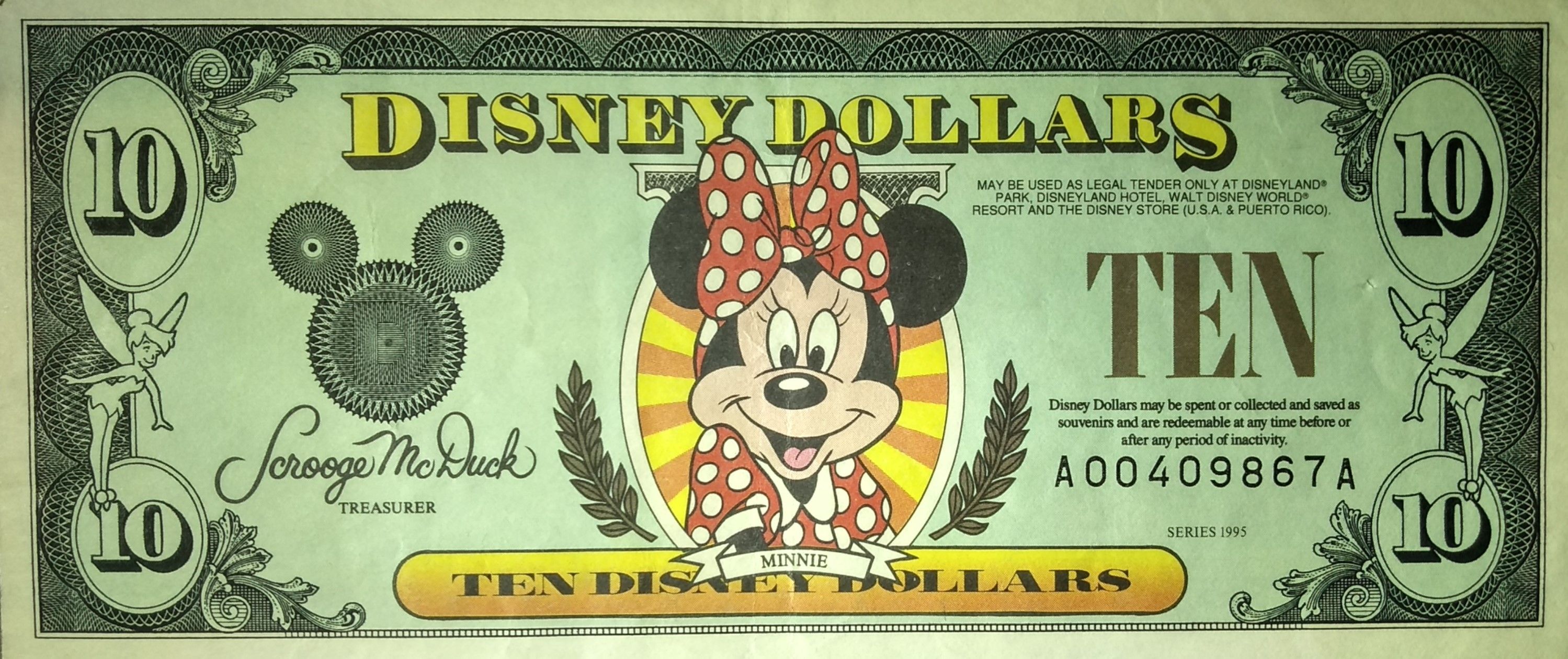 10 Disney Dollars - United States – Numista
