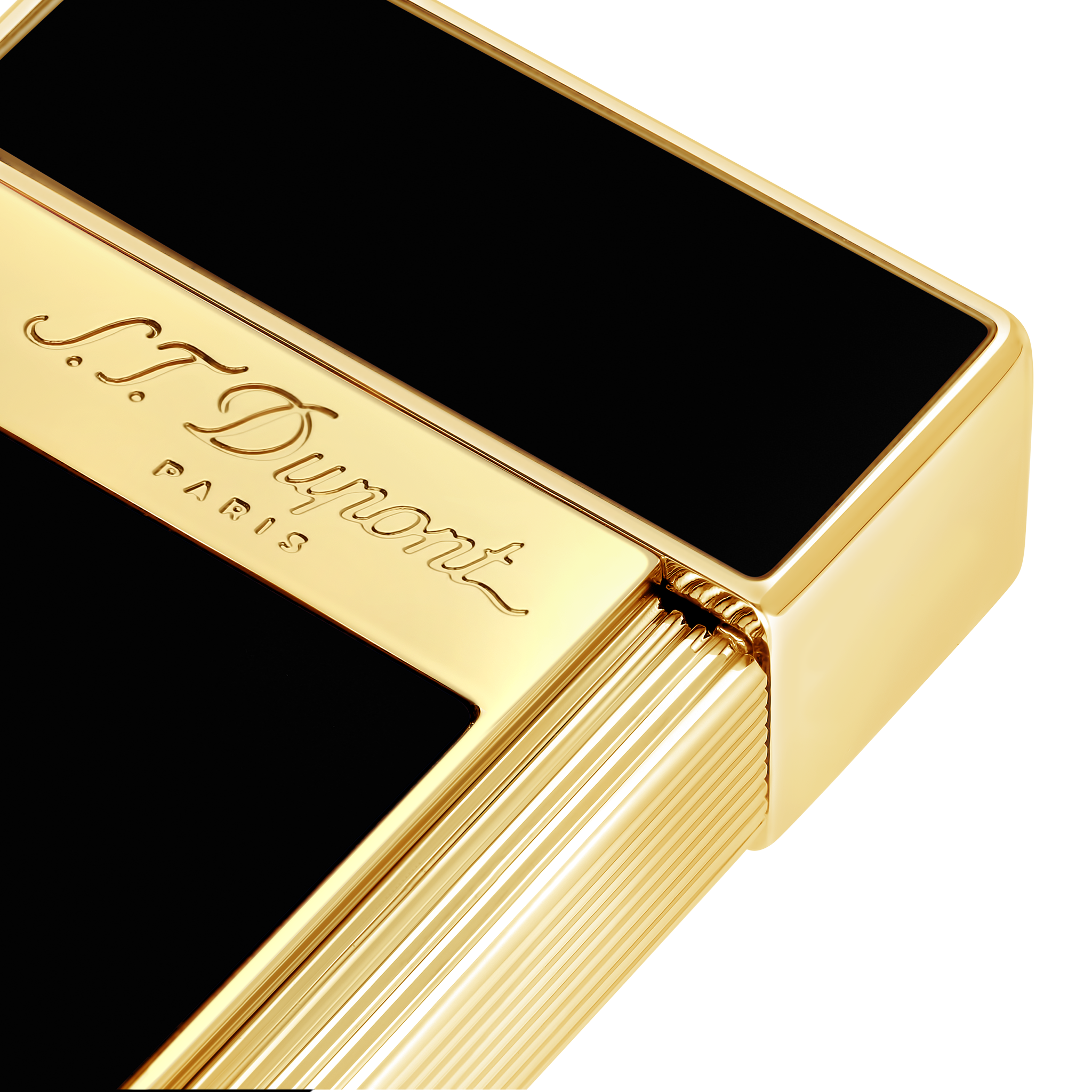 Big D Lighter Blue Lacquer and Gold – Luxury Lighters | S.T.