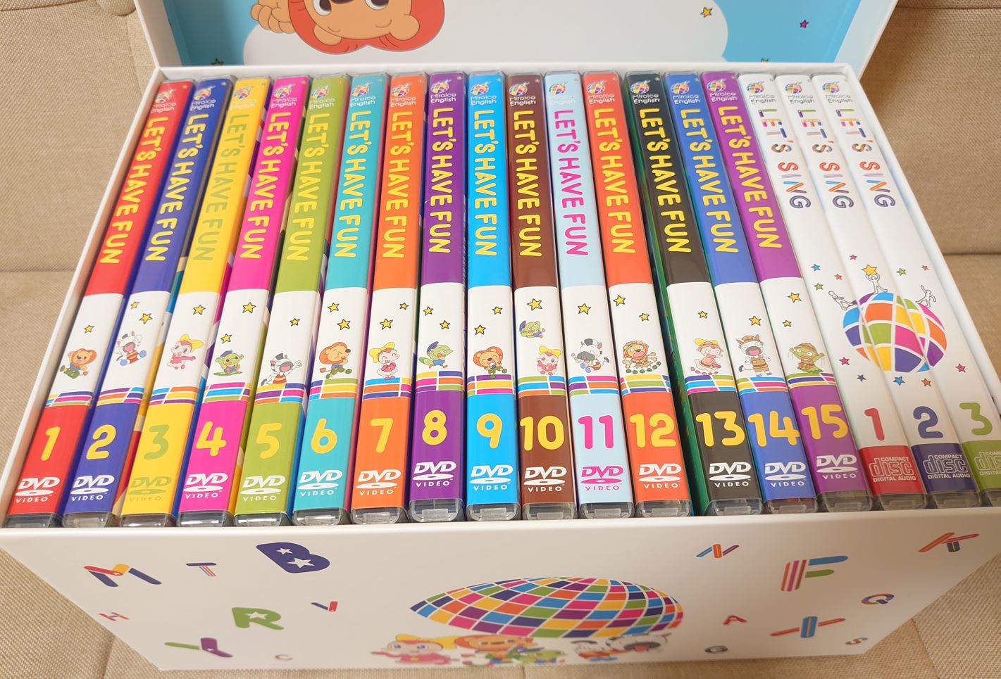 約1年間、子ども向け英語DVD「ミライコイングリッシュ」を見続けた