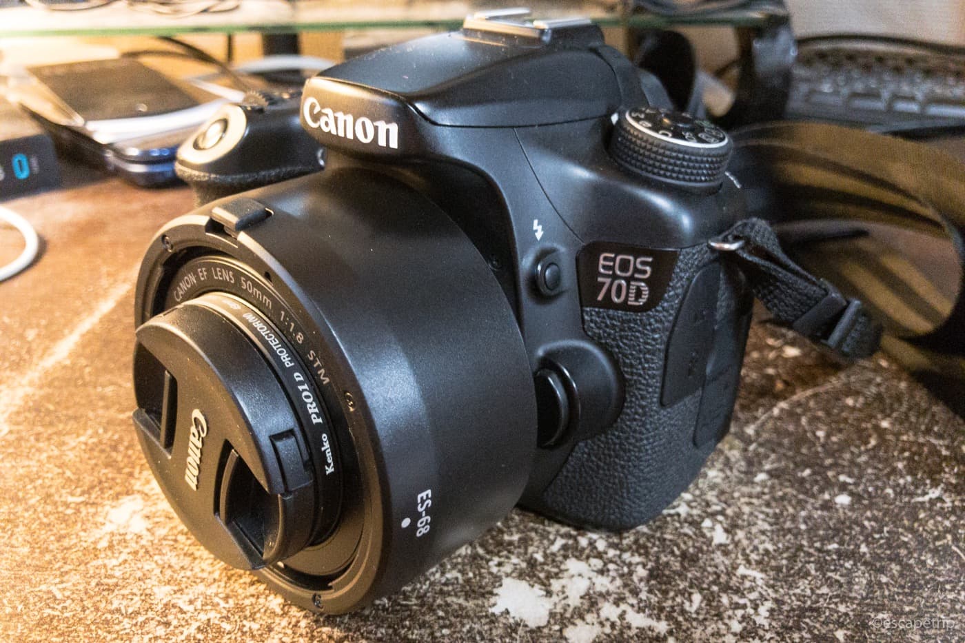 キヤノン「EF50mm F1.8 STM」のレンズフード購入。安い互換品を買って