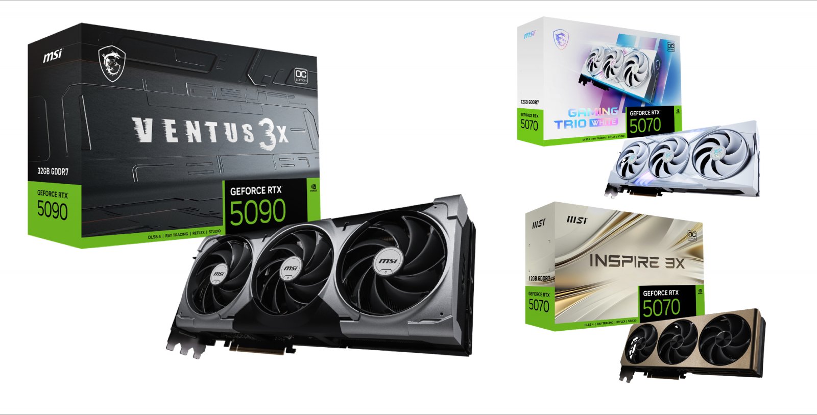 白かったり光らなかったり！】MSIからRTX 50シリーズゲーミングビデオ