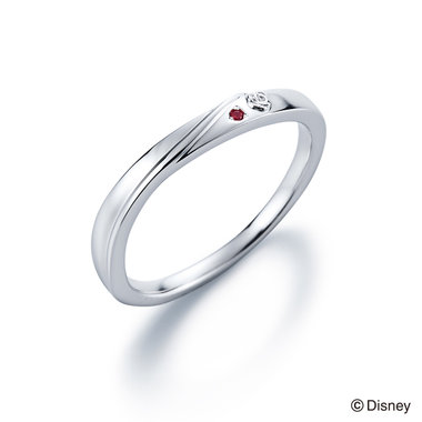 受注生産】【Disney Princess】7月誕生石 プラチナ ルビー マリッジ