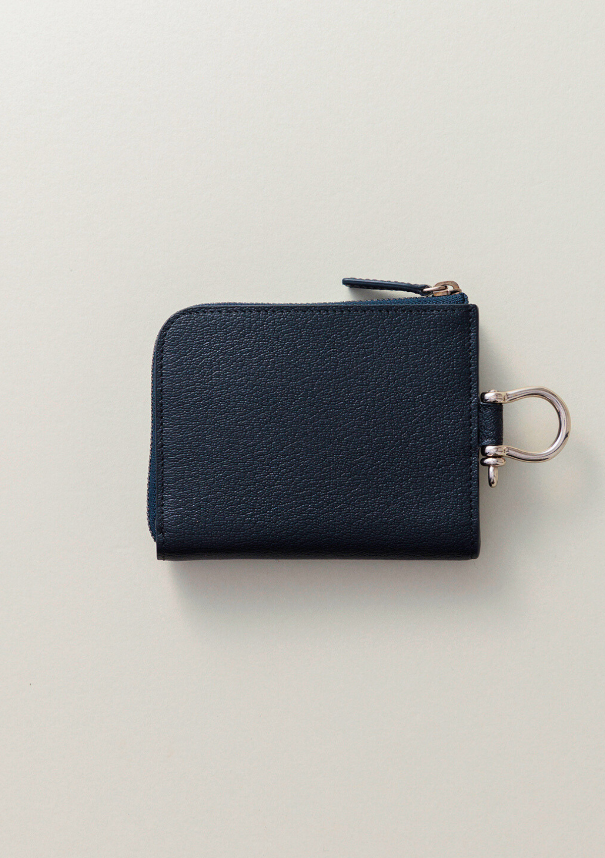 ジップレザーウォレット ブラック AirTag 収納ポケット付き 財布 / Zip