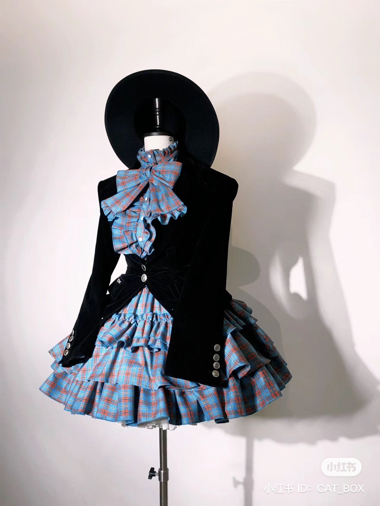 A Doll's House ブラウス(イエロー・ブルーチェック)【CATCOCOON