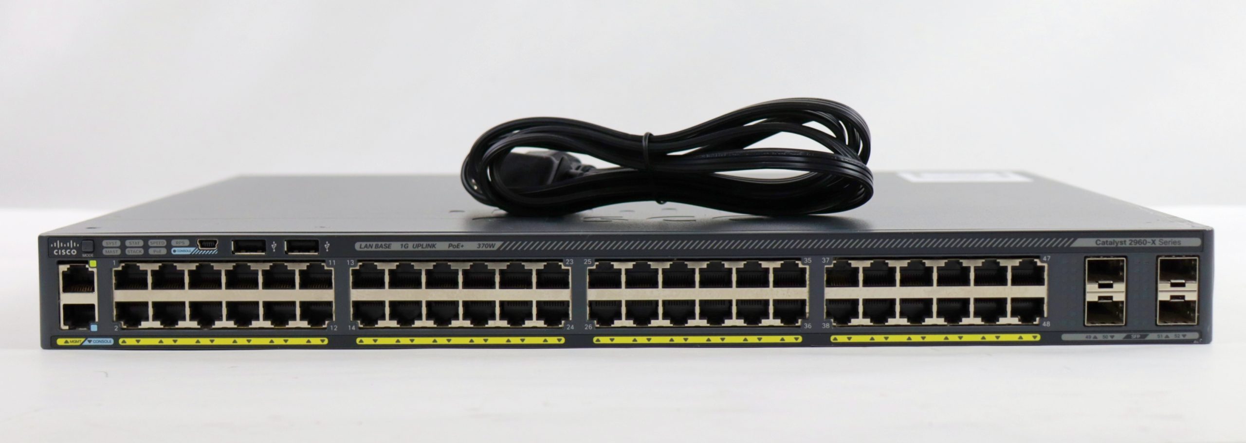 Cisco 2960X WS-C2960X-48LPS-L 48-Port Gigabit PoE Managed Switch w