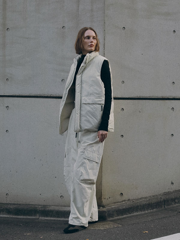 Marmot×ETRE TOKYO PERTEXパラシュートパンツ(S OFF WHITE): ボトムス